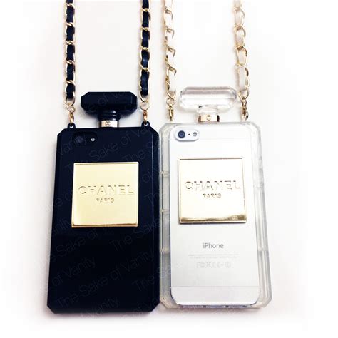 chanel perfume bottle iphone case ebay|Chanel iPhone case with chain.